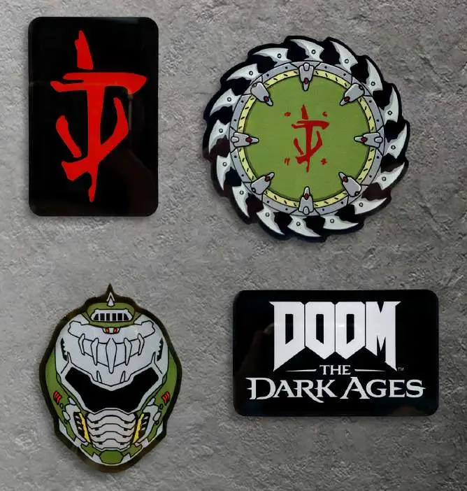 Figurine doom the dark ages magnet set icons